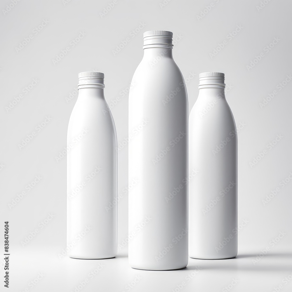 white bottle mockup isolated white background white bottle mockup isolated white background