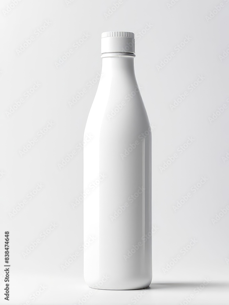 white bottle mockup isolated white background white bottle mockup isolated white background
