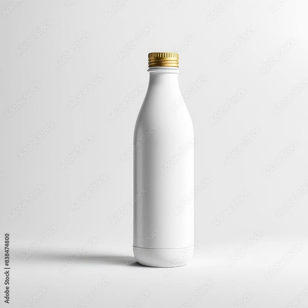 white bottle mockup isolated white background white bottle mockup isolated white background