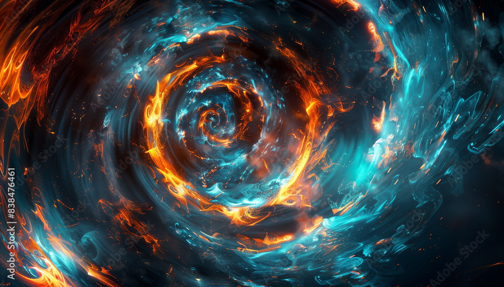 Obraz premium Digital Light Spiral