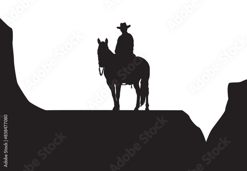 Cowboy in Silhouette 3