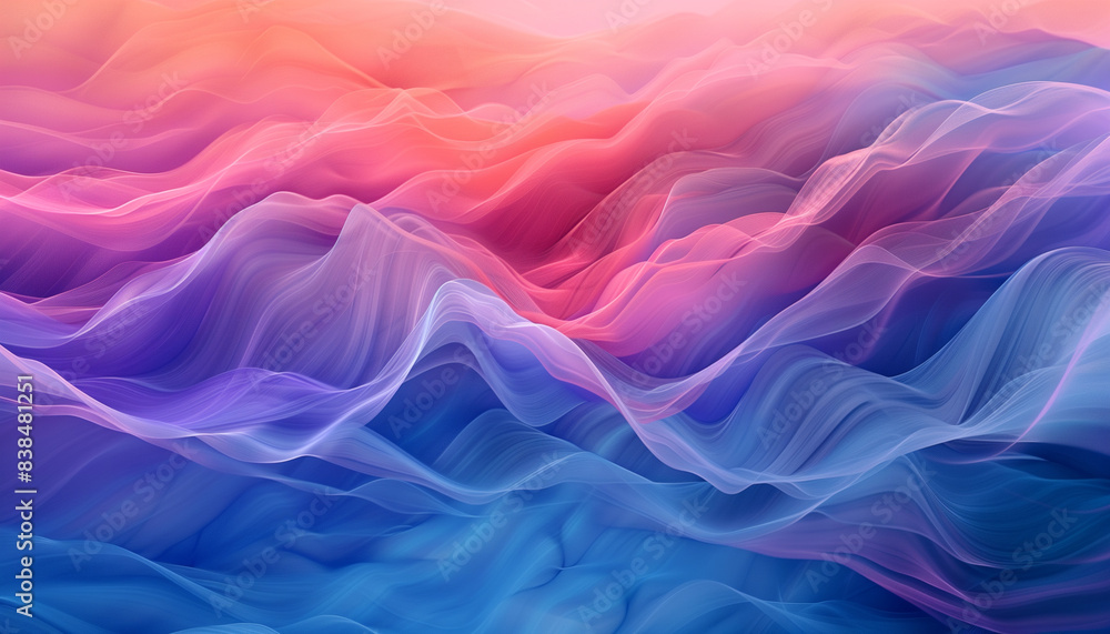 Obraz premium Dynamic Pastel Swirls