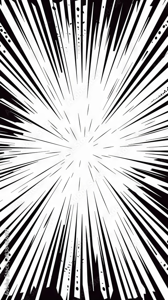 Fototapeta premium Black And White Speed Lines Graphic Background