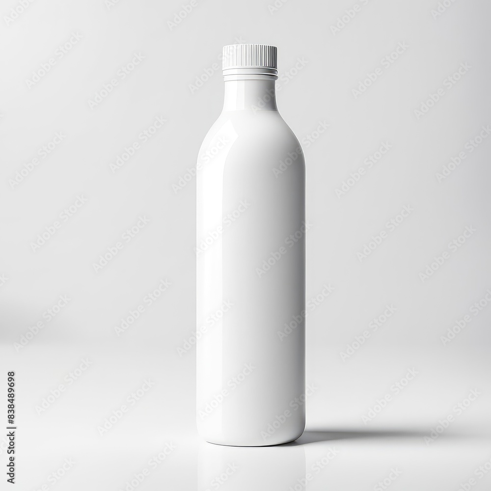 white bottle mockup isolated white background white bottle mockup isolated white background
