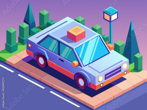 car icon electric automotive street
