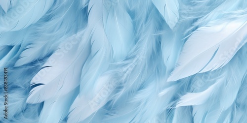 Pastel feather background abstract texture soft bird light feathers fluffy design © Michael