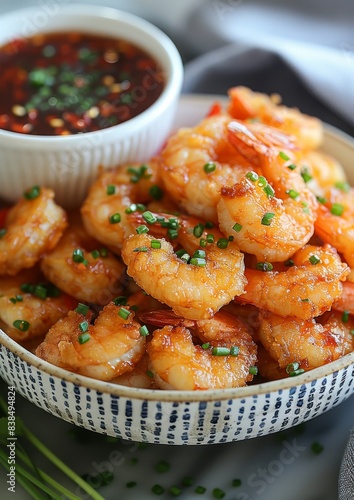 Tempura - Crispy shrimp and vegetable tempura served with dipping sauce.  © Nico