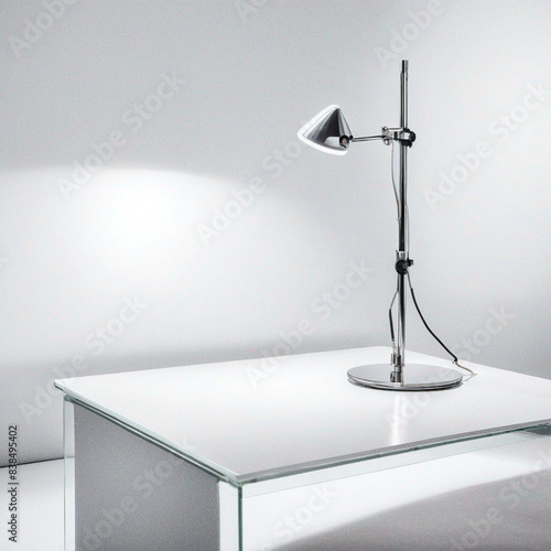 studio shot of a spotlight on a wall