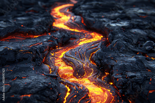 Lava River and Flow