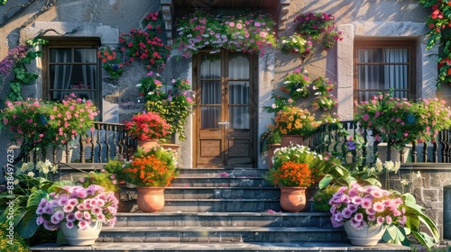 Fototapeta Naklejka Na Ścianę i Meble -  flowers in the street