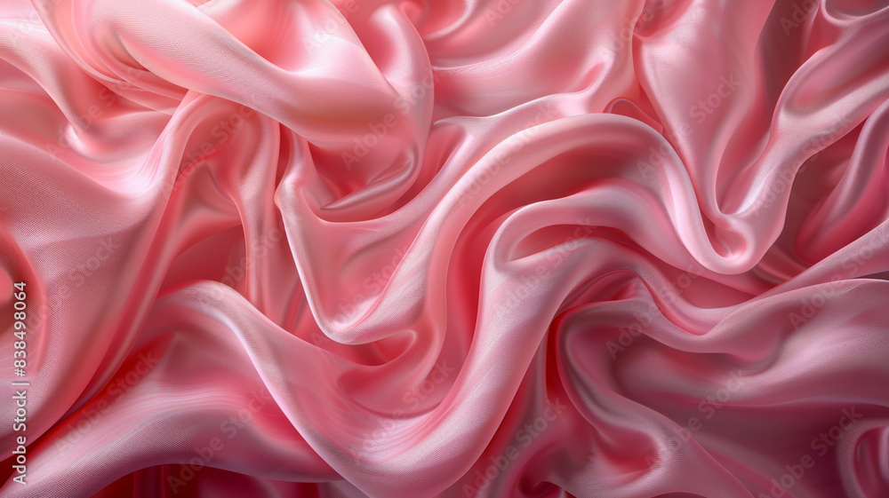Obraz premium Pink Silk Texture with Elegant Drapes