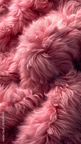 Seamless Texture of Pink Fur