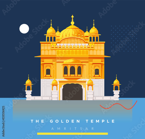 The Golden Temple - Amritsar - Stock Illustration