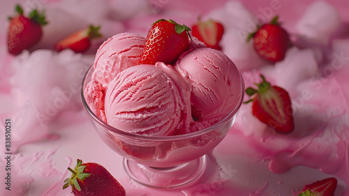 Strawberry ice cream