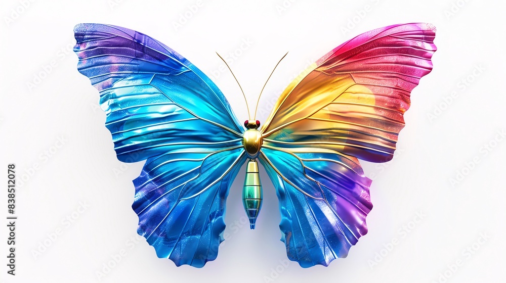 Adonis Blue Butterfly with a rainbow sheen on its spread wings, celebrating LGBTQIA pride and acceptance Adonis Blue Butterfly with a rainbow sheen on its spread wings, celebrating LGBTQIA pride and acceptance