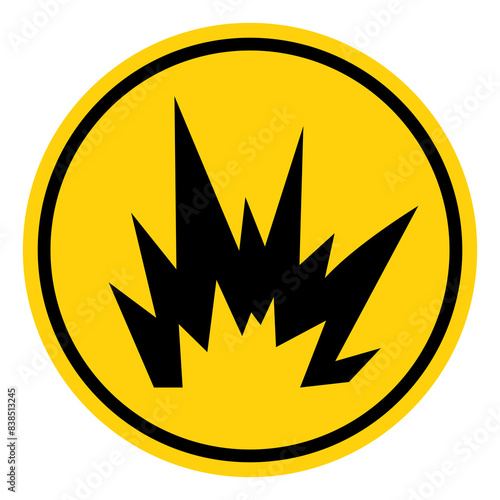 Arc Flash Hazard Symbol Sign, Vector Illustration, Isolate On White Background Label .EPS10