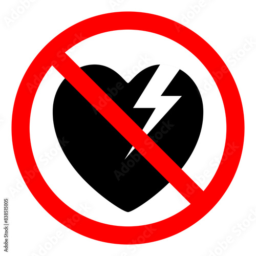 AED Automated External Defibrillator Symbol Sign, Vector Illustration, Isolate On White Background Label .EPS10
