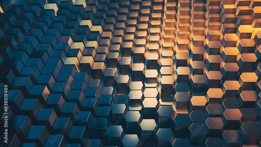 Fototapeta premium colorful Hexagons pattern wallpaper