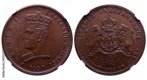 HAITI Coins. 6 1/4 C 1850