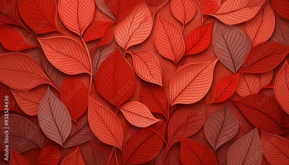 Texturas Visuales Rojas Photo textura de hojas rojas de árbol en 3d ( imagen 7), Jhonatan ...