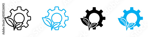 Ecology Icon for Environmental Awareness, Nature Conservation, and Green Initiatives