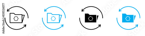 Synchronization Icon for Coordination, Time Management, and Team Collaboration