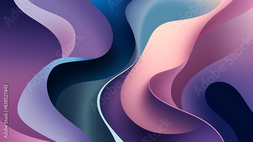 Flat shapeless abstract purple blue pink background gradient wallpaper