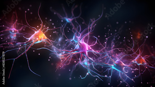 Brain neurons, neurons firing, brain, interlinking, science