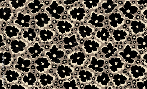 Seamless daisy flower pattern. Floral pattern.
