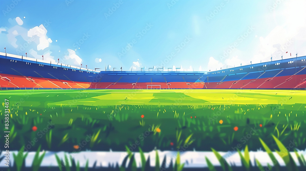 Obraz premium a football or soccer stadium