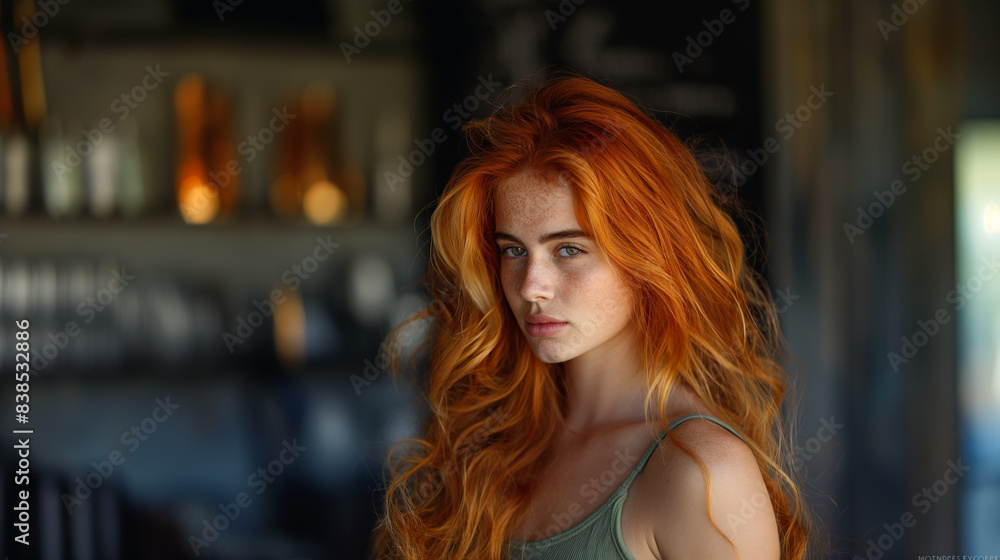 Redhead woman with beautiful hair Redhead woman with beautiful hair