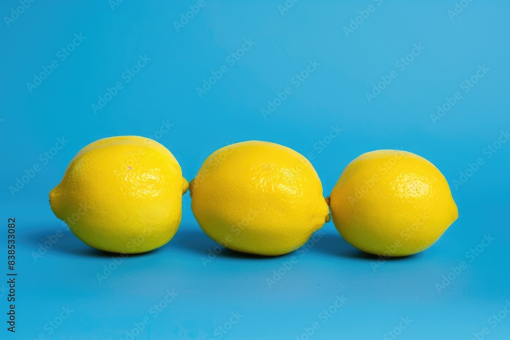 Lemons Blue. Fresh Citrus Fruits on a Ripe Yellow Lemon Background Lemons Blue. Fresh Citrus Fruits on a Ripe Yellow Lemon Background