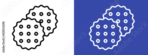 Savory Crackers Icon for Snack Foods, Party Platters, and Culinary Delights