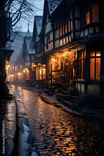 Street in the old town of Rothenburg ob der Tauber, Germany © Iman