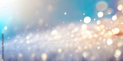 Bokeh glow white Background