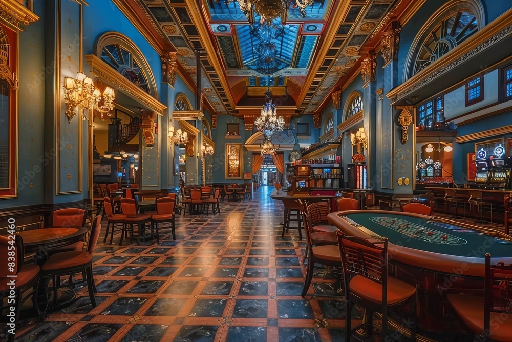 Fototapeta premium casino interior, casino hall