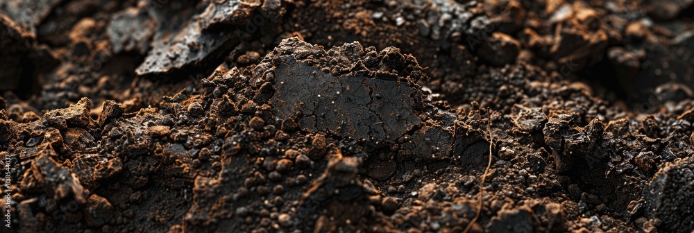 Pile Dirt. Closeup of Brown Dirt for Agriculture Background Concept Pile Dirt. Closeup of Brown Dirt for Agriculture Background Concept