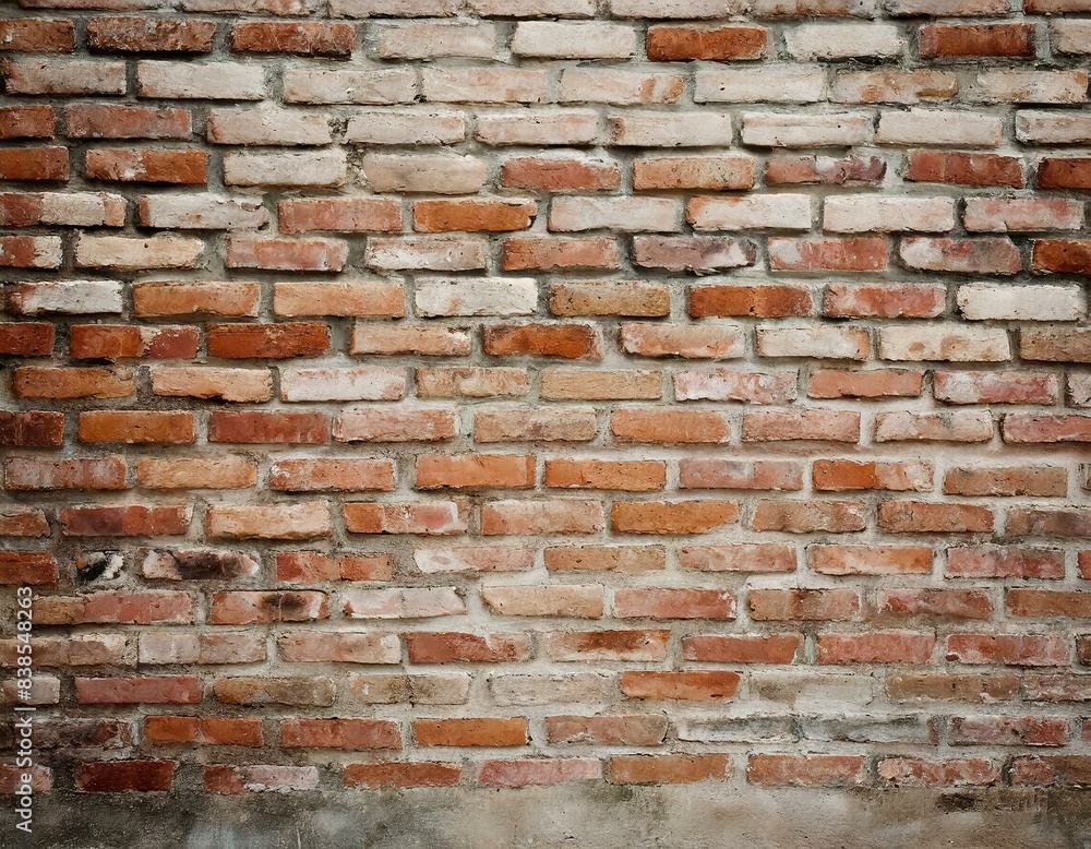 Obraz premium brick bricks stone mortar stucco wall background backdrop surface