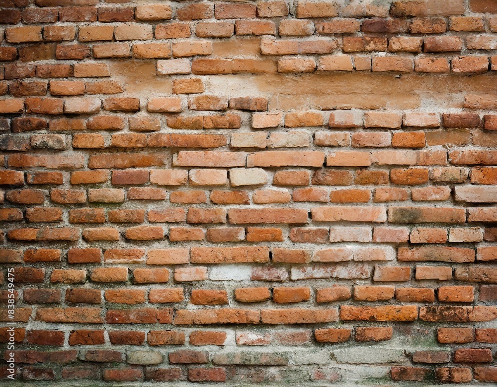 Obraz premium brick bricks stone mortar stucco wall background backdrop surface