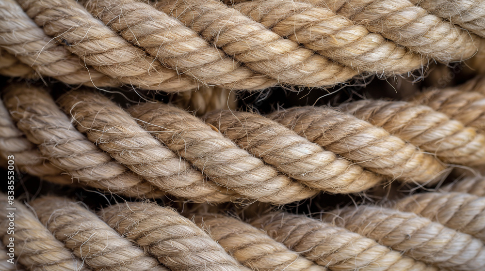 Close-Up of Thick Braided Rope with Detailed Texture
Close-Up of Thick Braided Rope with Detailed Texture