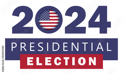 Vote. Every voice matters. Vector banner template for US presidential election. Election day. Usa debate of president voting 2024. Election voting poster. Vote 2024 in USA, banner design