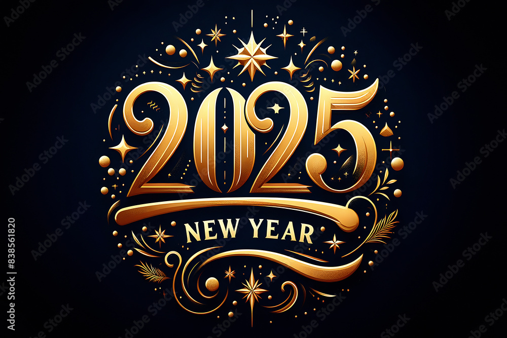 New Year 2025, Elegant 2025 Festive Decoration on Dark Background, Golden 2025 New Year Celebration Design, Luxurious Gold Foil Typography for 2025, Sparkling Golden New Year 2025 Illustration New Year 2025, Elegant 2025 Festive Decoration on Dark Background, Golden 2025 New Year Celebration Design, Luxurious Gold Foil Typography for 2025, Sparkling Golden New Year 2025 Illustration