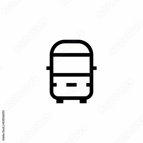 bus public transportation vehicle icon