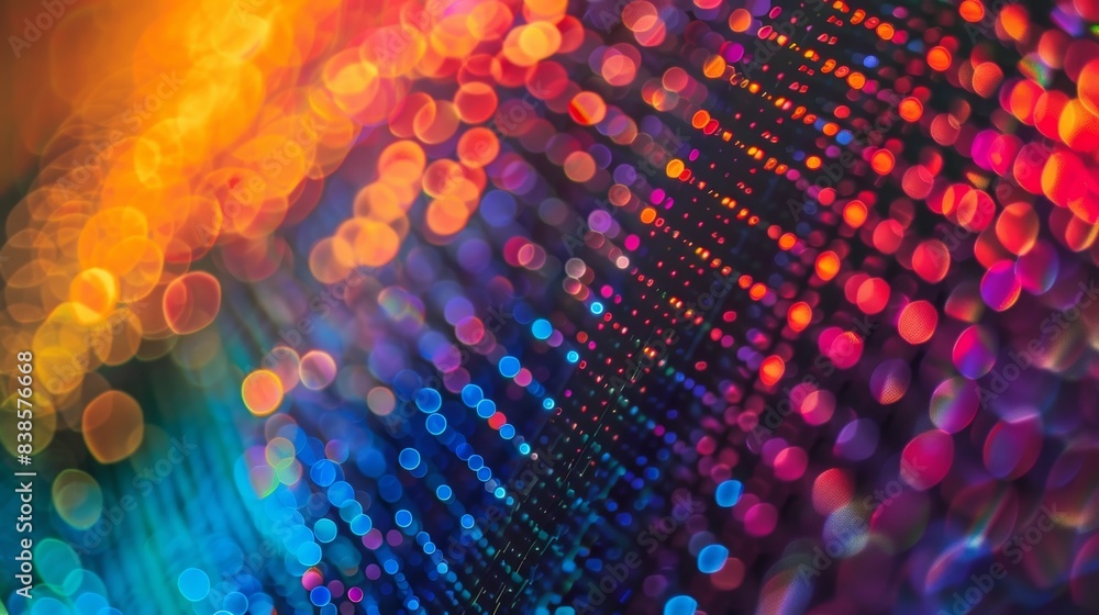 Obraz premium A texture of minute tightly packed quantum dots forming an almost mosaiclike surface on a display screen
