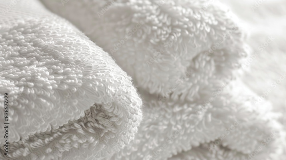 Upclose view of the towels rich highpile texture perfect for drying off after a warm shower
