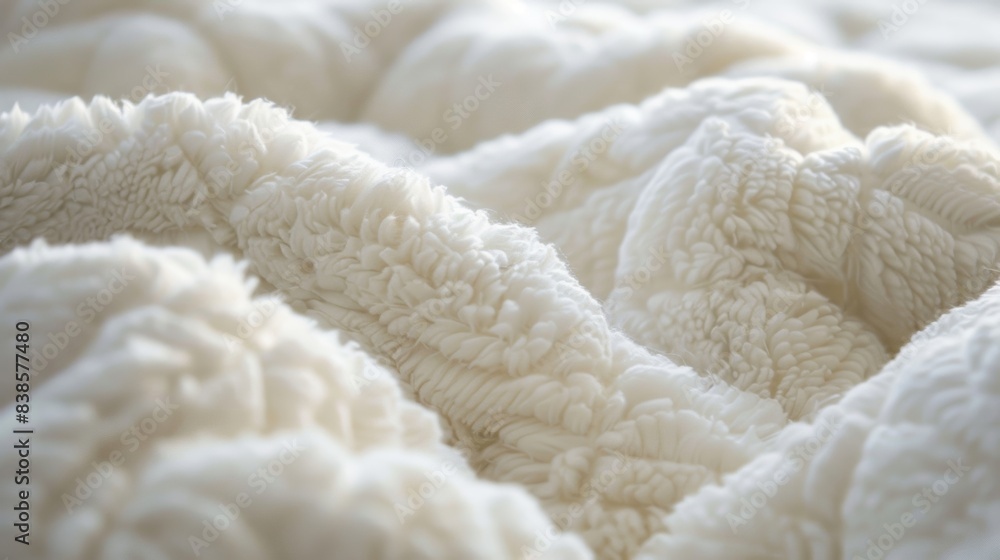 The texture of this cotton flannel looks warm and inviting reminiscent of a cozy winter night with its thick and plush layered fibers The texture of this cotton flannel looks warm and inviting reminiscent of a cozy winter night with its thick and plush layered fibers