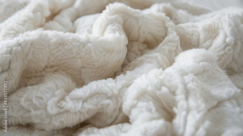 The cotton fibers are densely packed creating a dense and velvety texture perfect for keeping warm on a chilly night