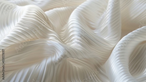 A closer look reveals a subtle ribbed texture on the surface of this silk habotai creating a unique play of shadow and light when caught in the right angle photo