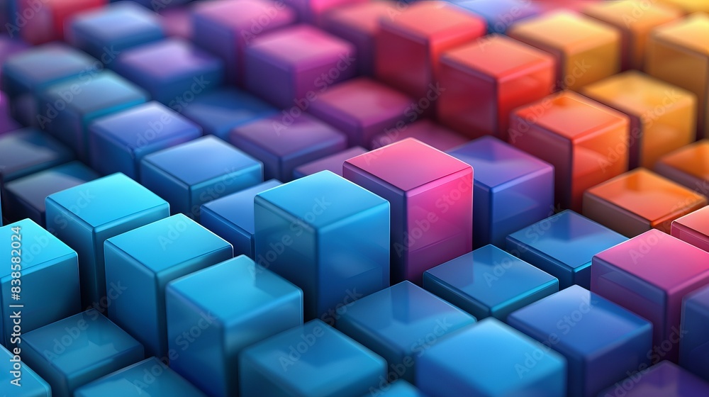 Seamless cubes pattern background Seamless cubes pattern background