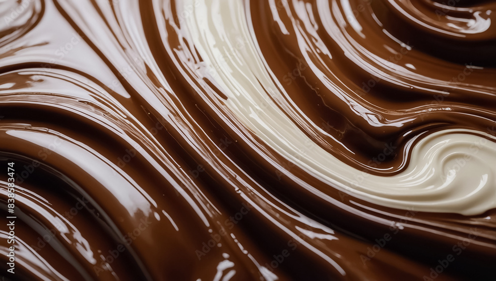 White and dark chocolate texture background